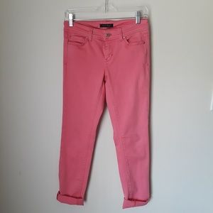 White House Black Market Pink Cropped Pants 0L I62